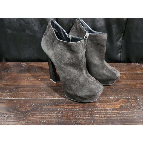 Giuseppe Zanotti Vero Black Suede Platform Heeled Booties/Sz. 8 (US) - Picture 3 of 10